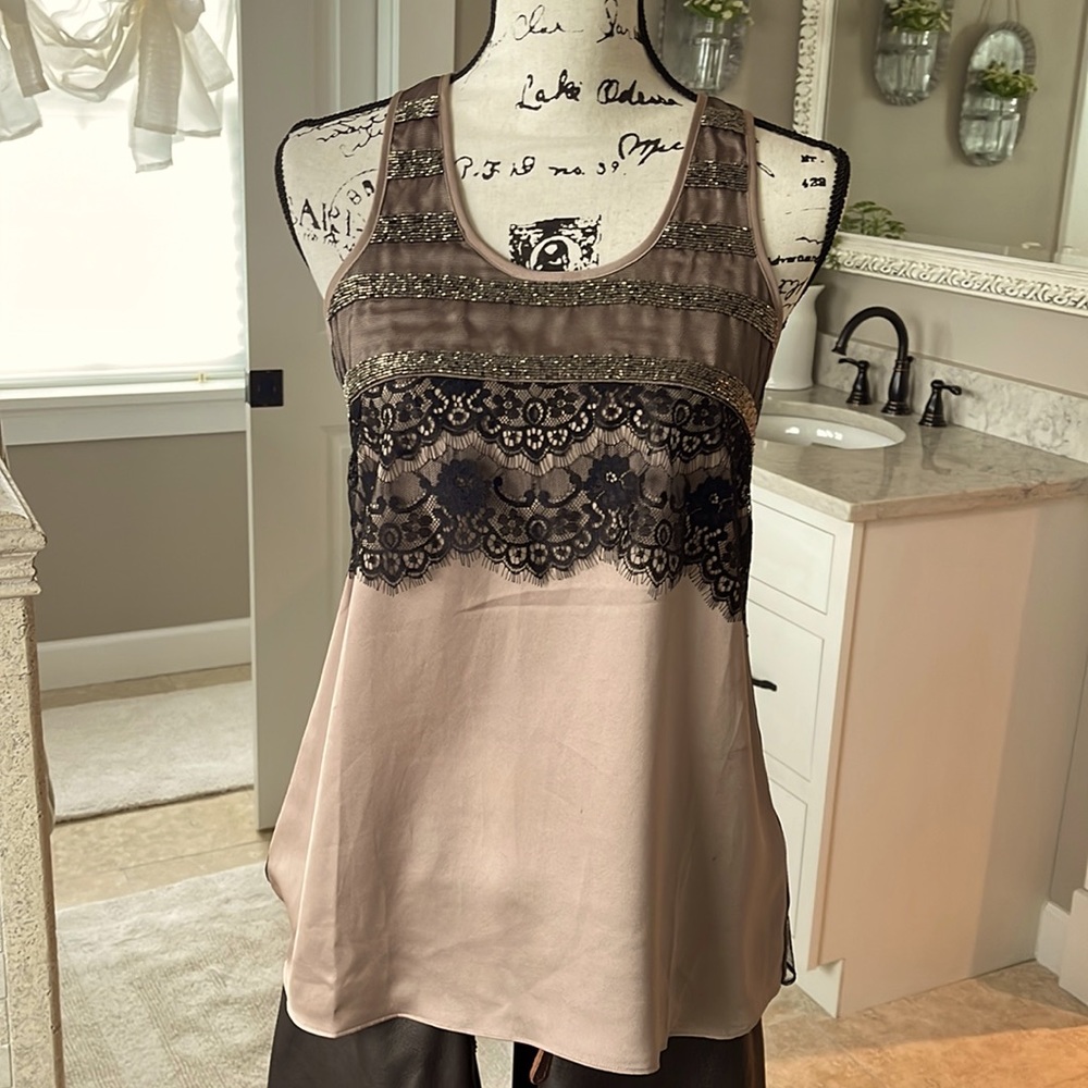 Ladies Miss Me top Tank Racer Back